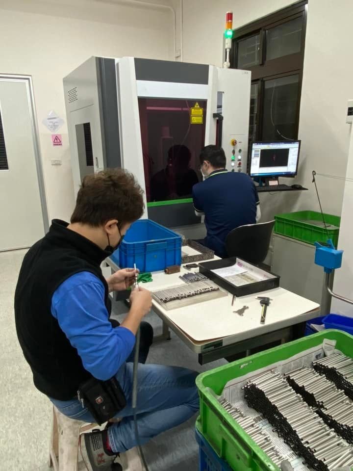 Laser cutting tube processing